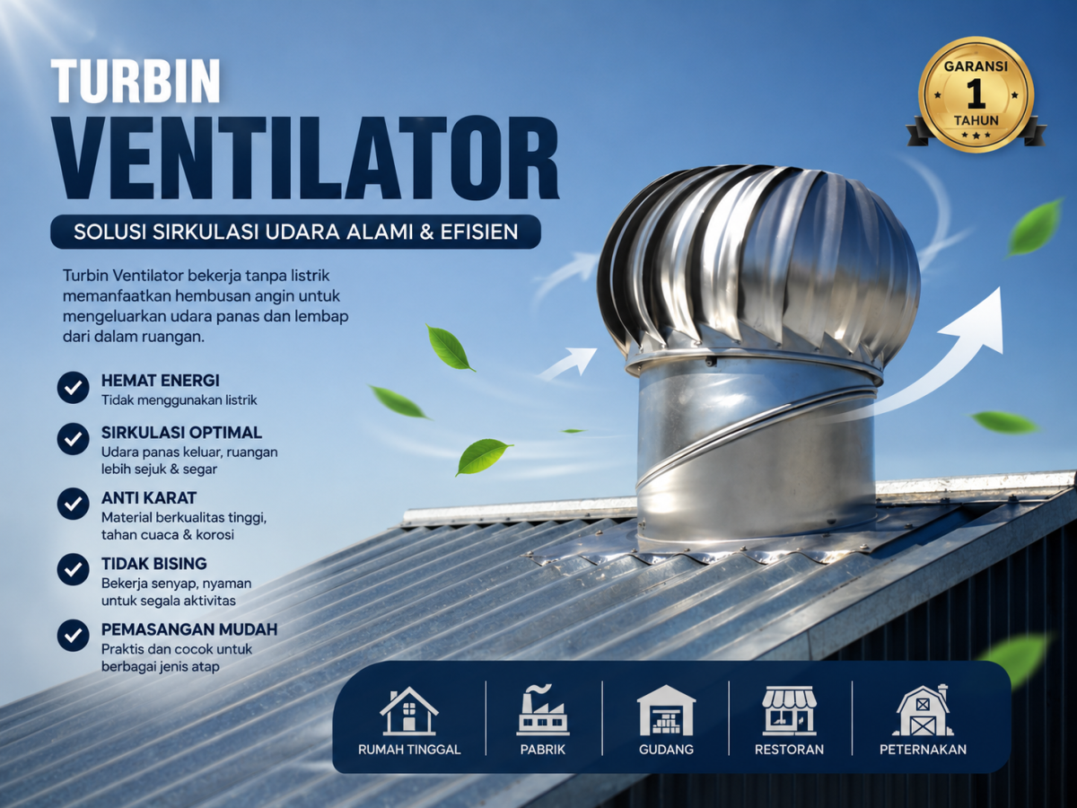 keunggulan Turbin Ventilator