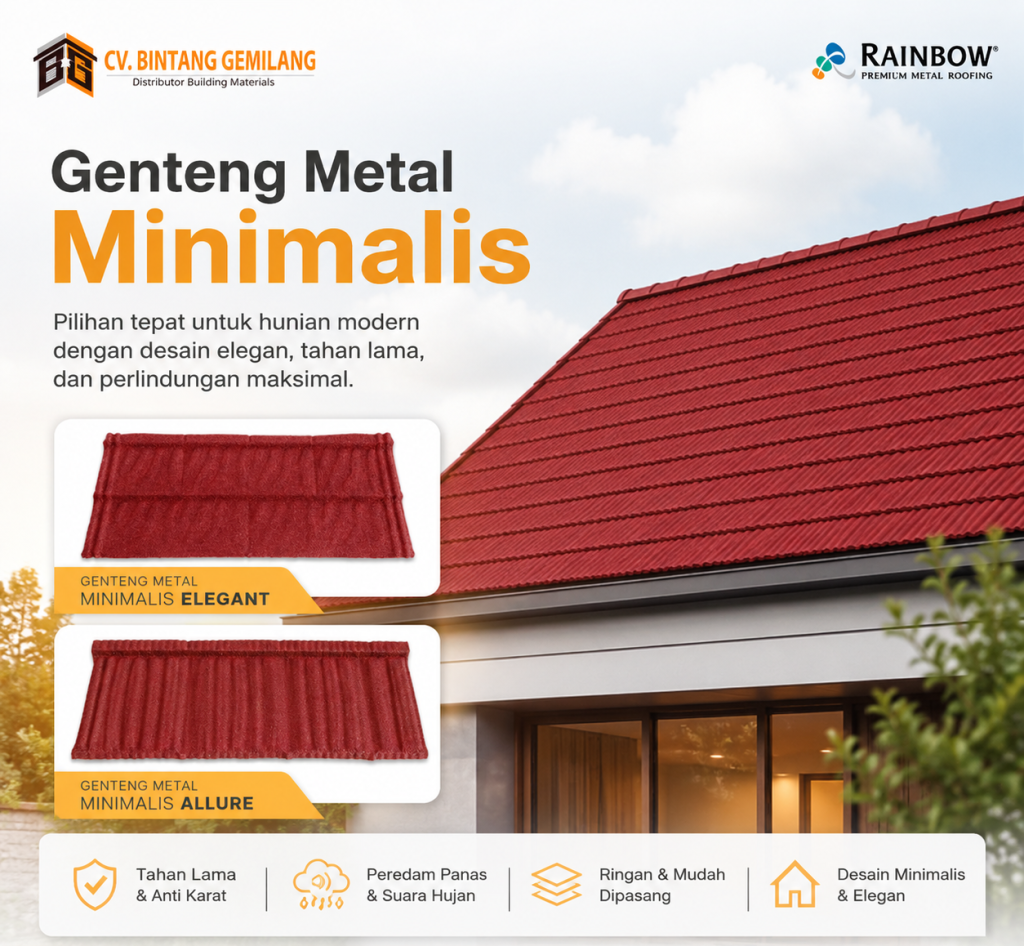 genteng metal minimalis